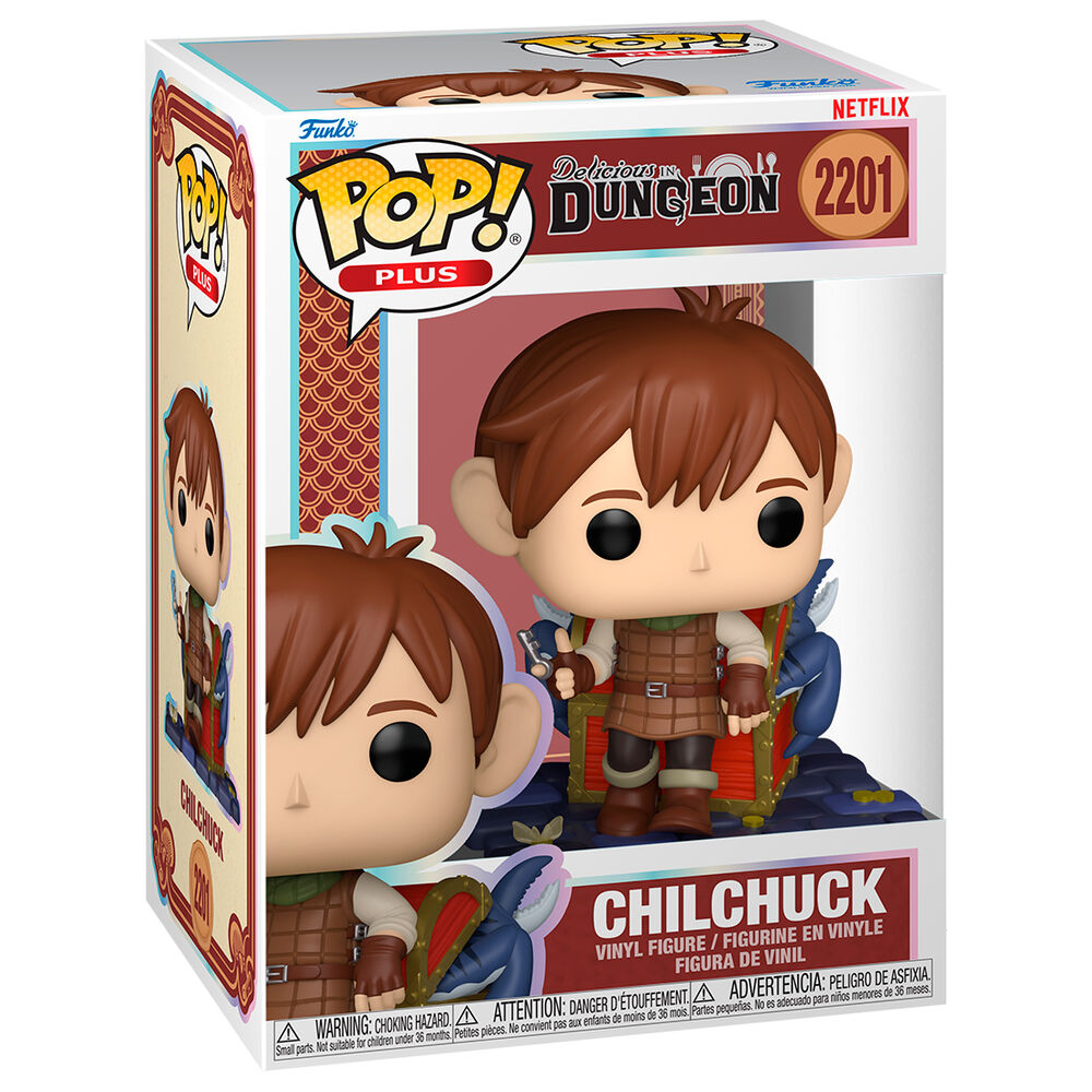 Figura Funko POP Plus de Chilchuck con cofre y criatura azul - 2