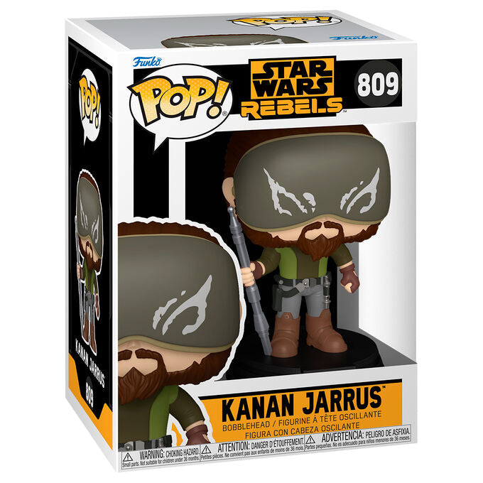 Figura Funko POP! de Kanan Jarrus de Star Wars con bastón y base negra - 2