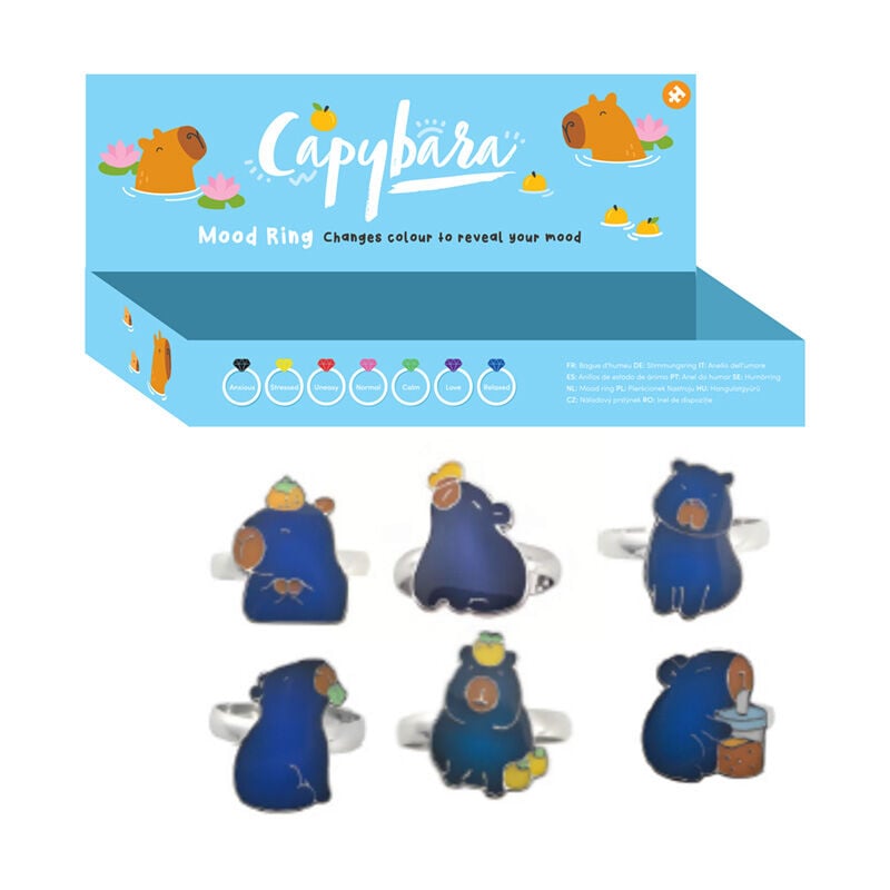 Anillo Capibara PUCKATOR surtido con diseños variados