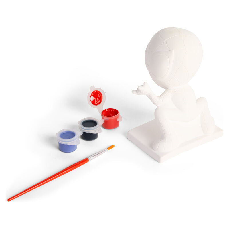 Set de figura de yeso de Spiderman con pinturas y pincel - 3