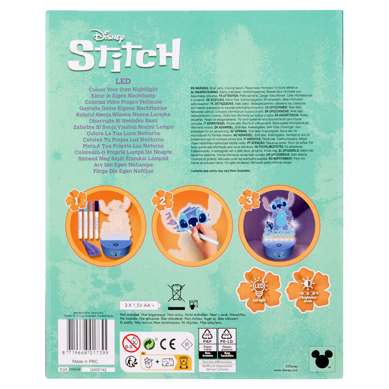 Figura de Stitch Disney para pintar con luz LED - 3