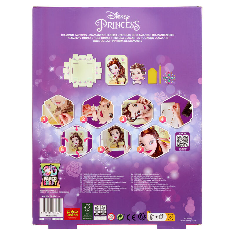 Set Mosaico Diamante Craft 3D Princesas Disney surtido - 4