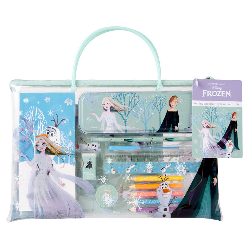 Set de papelería Frozen Disney con Elsa, Anna y Olaf - 4
