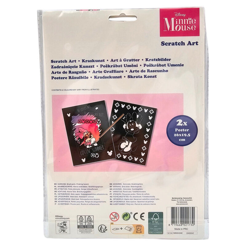 Set Scratch Art de Minnie Mouse Disney con dos pósteres - 4