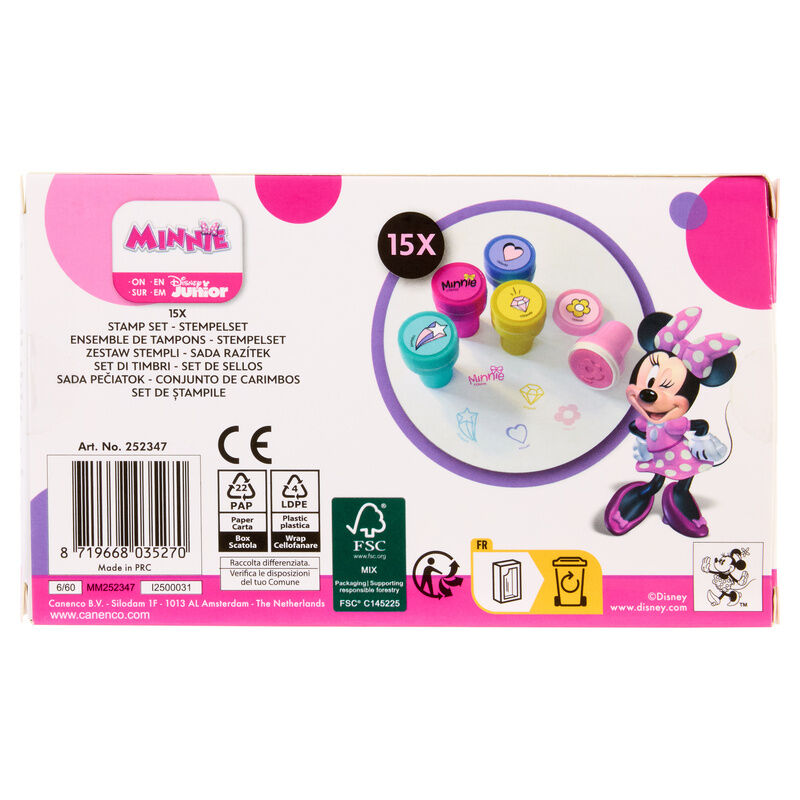 Blíster con 15 sellos infantiles de Minnie Disney - 4