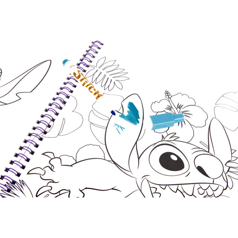Libro mágico para pintar con agua de Stitch Disney con hojas de actividades borrables - 3