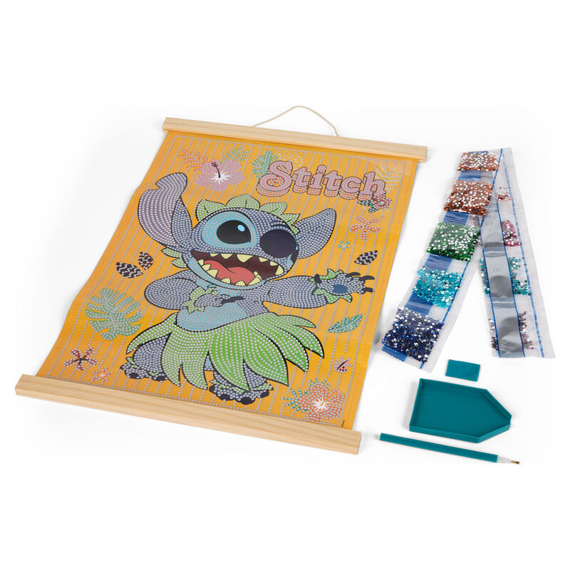 Marco de madera para pintar con diamantes de Stitch Disney - 2