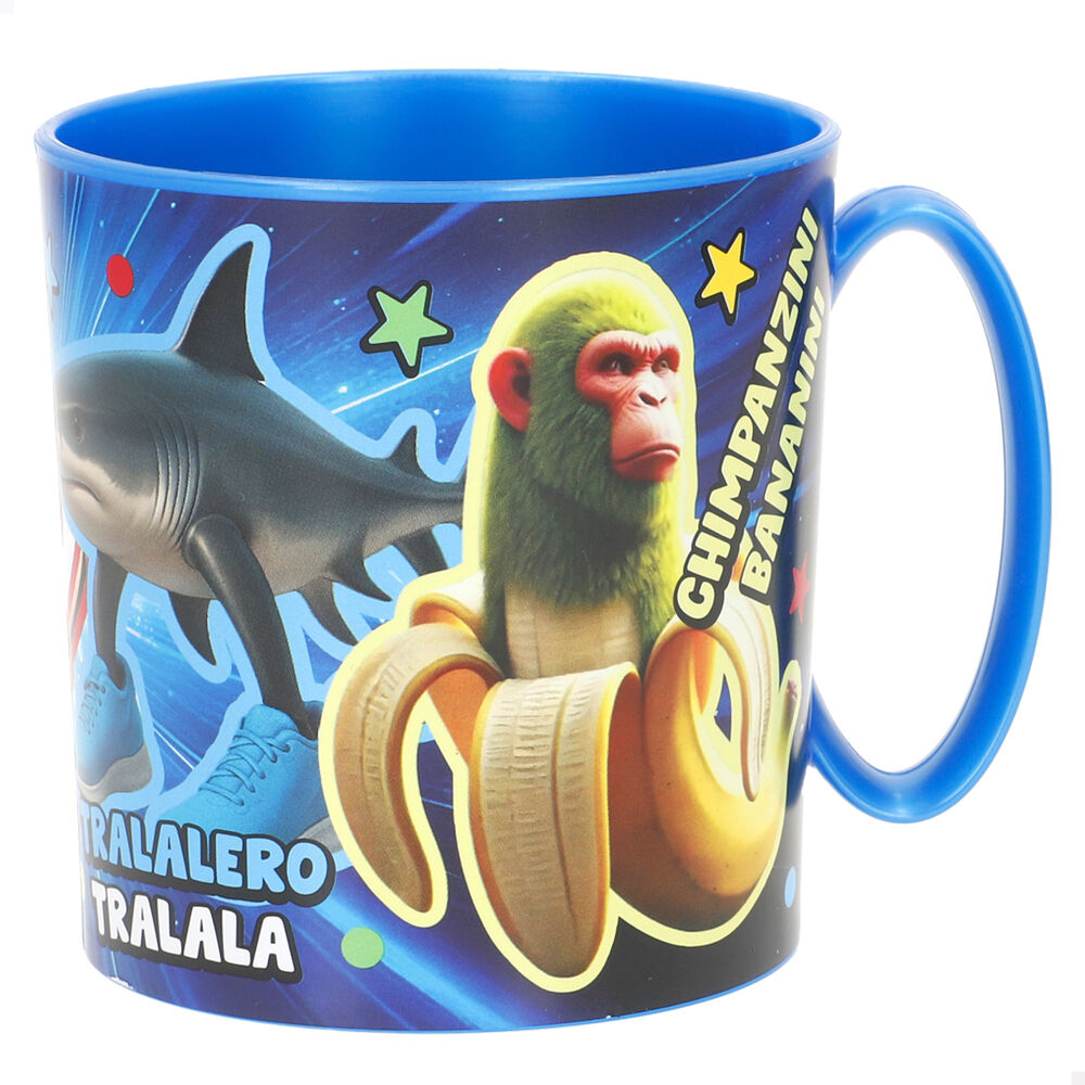 Taza azul STOR Italian Brainrot de plástico con ilustraciones multicolor - 2