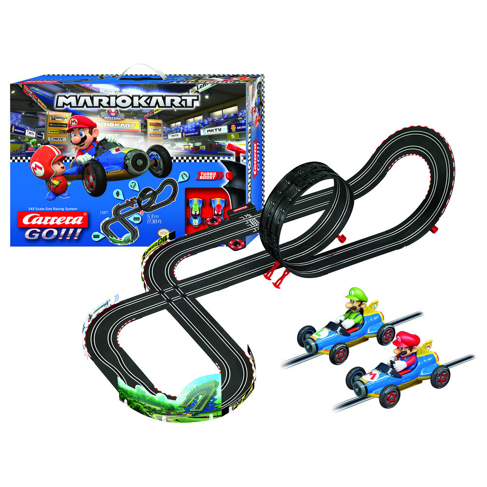 Circuito Carrera GO!!! Mario Kart con coches de Mario y Luigi - 2