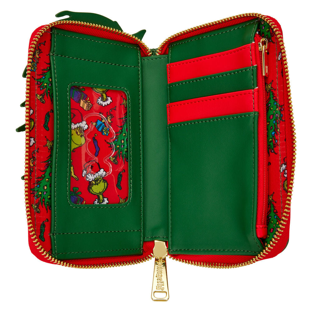 Cartera Loungefly de El Grinch con árbol navideño y adornos de colores - 4