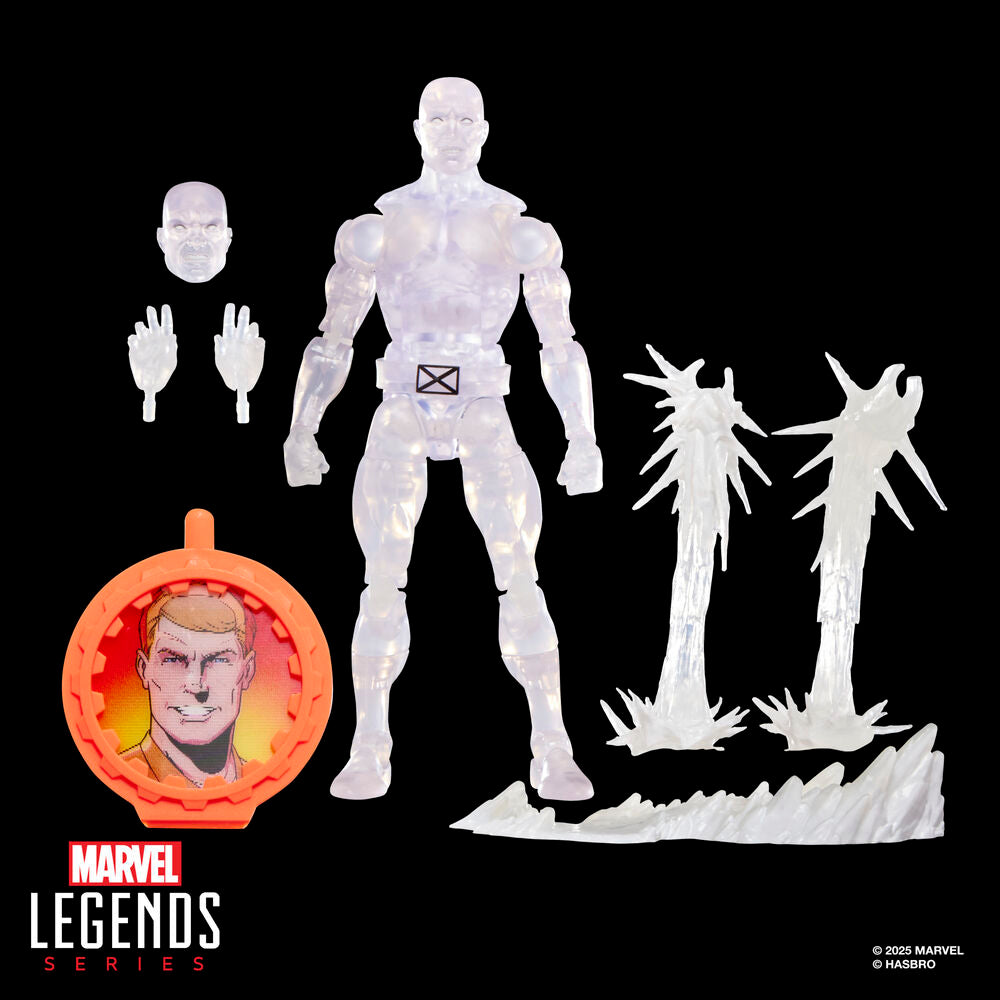 Figura articulada de Iceman Marvel Legends Secret Wars con accesorios de hielo - 11
