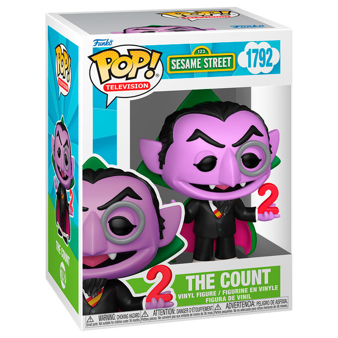 Figura Funko Pop! de The Count de Barrio Sésamo con el número 2 - 2