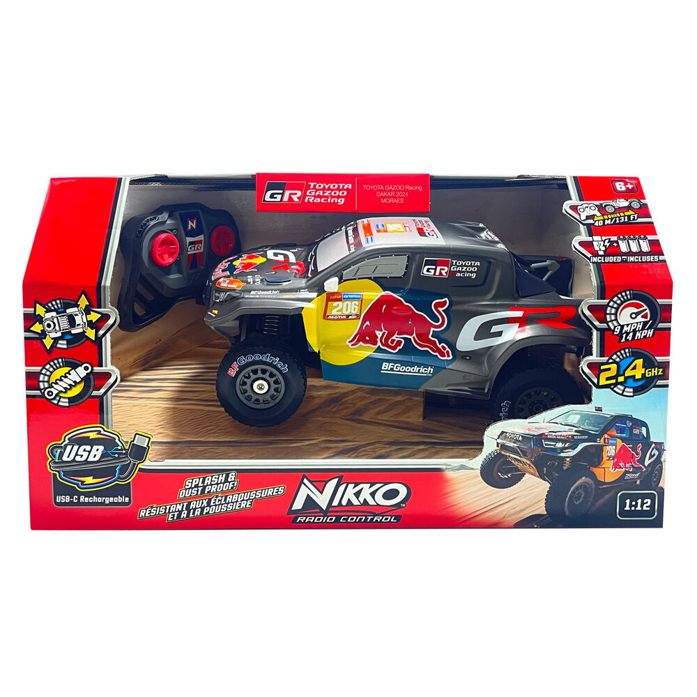 Coche radio control NIKKO Toyota Gazoo Racing Dakar a escala 1:12