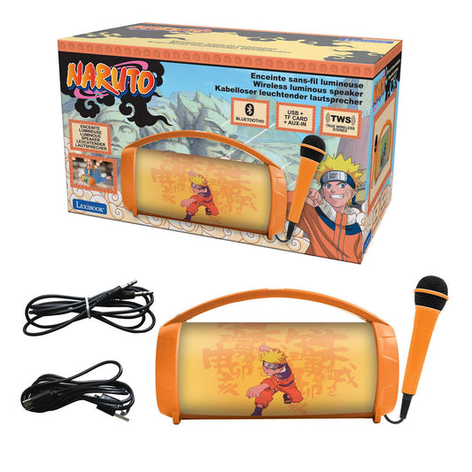 Altavoz Bluetooth luminoso Naruto naranja con micrófono - 3