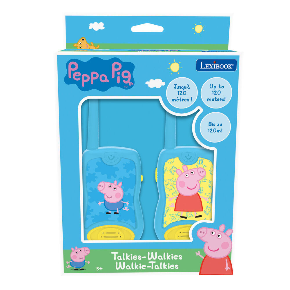 Walkie-talkies Peppa Pig azules con detalles amarillos - 4