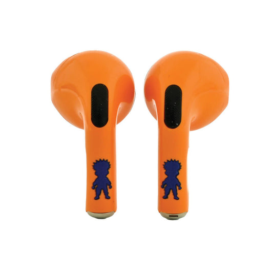 Auriculares inalámbricos naranjas Naruto Shippuden con estuche de recarga - 5