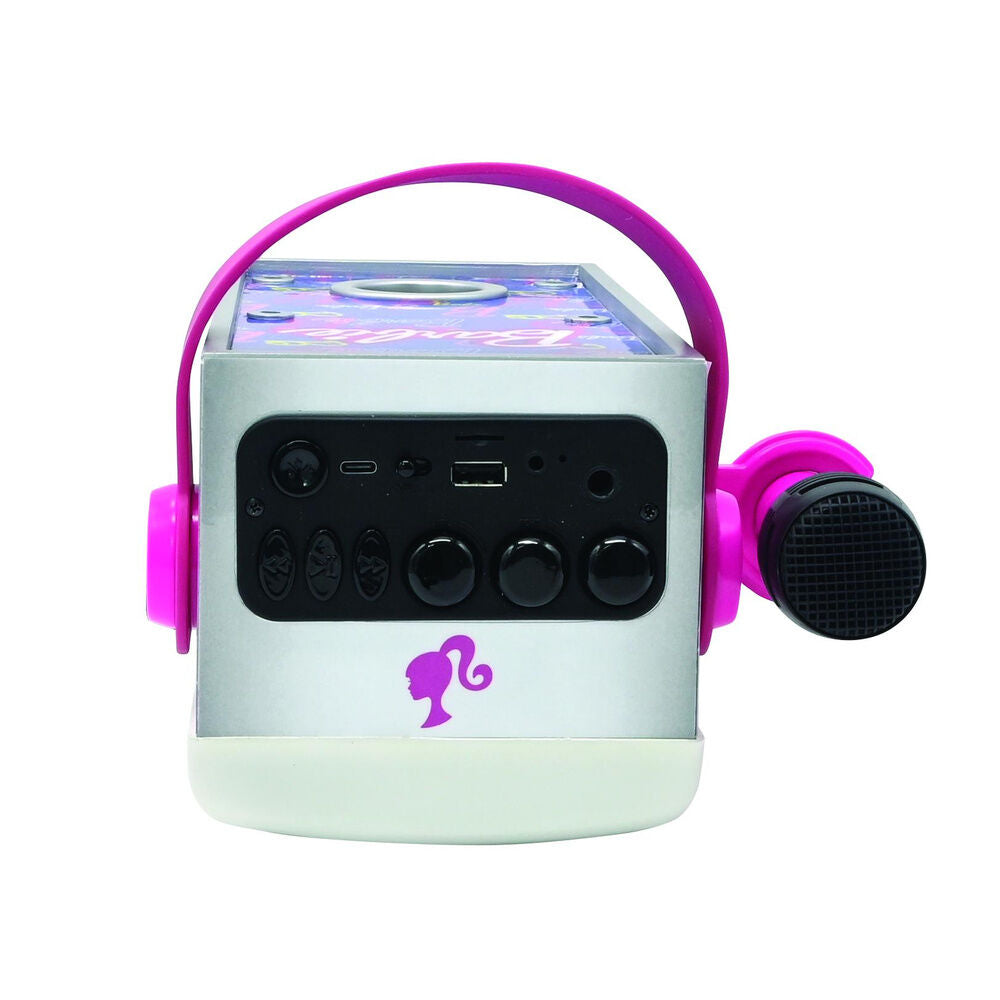 Altavoz Bluetooth luminoso Barbie LEXIBOOK con micrófono rosa - 6