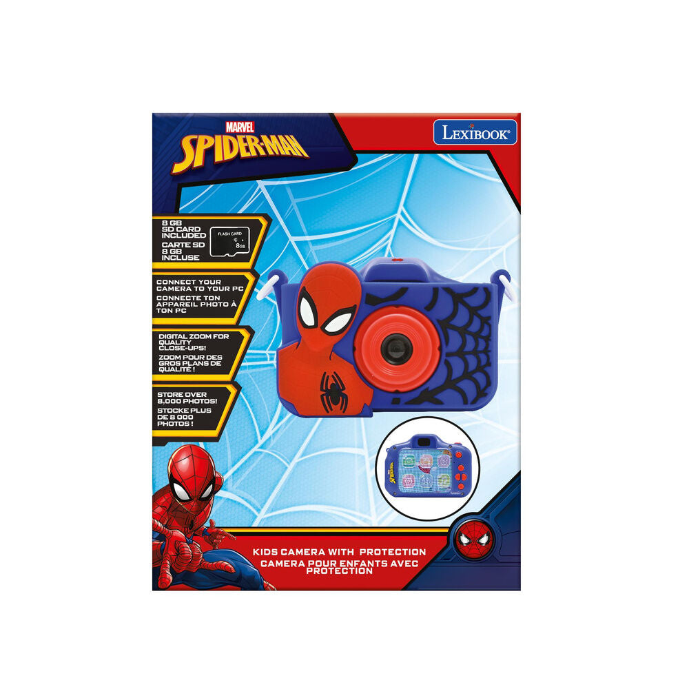 Cámara digital infantil LEXIBOOK Spider-Man azul y roja - 6