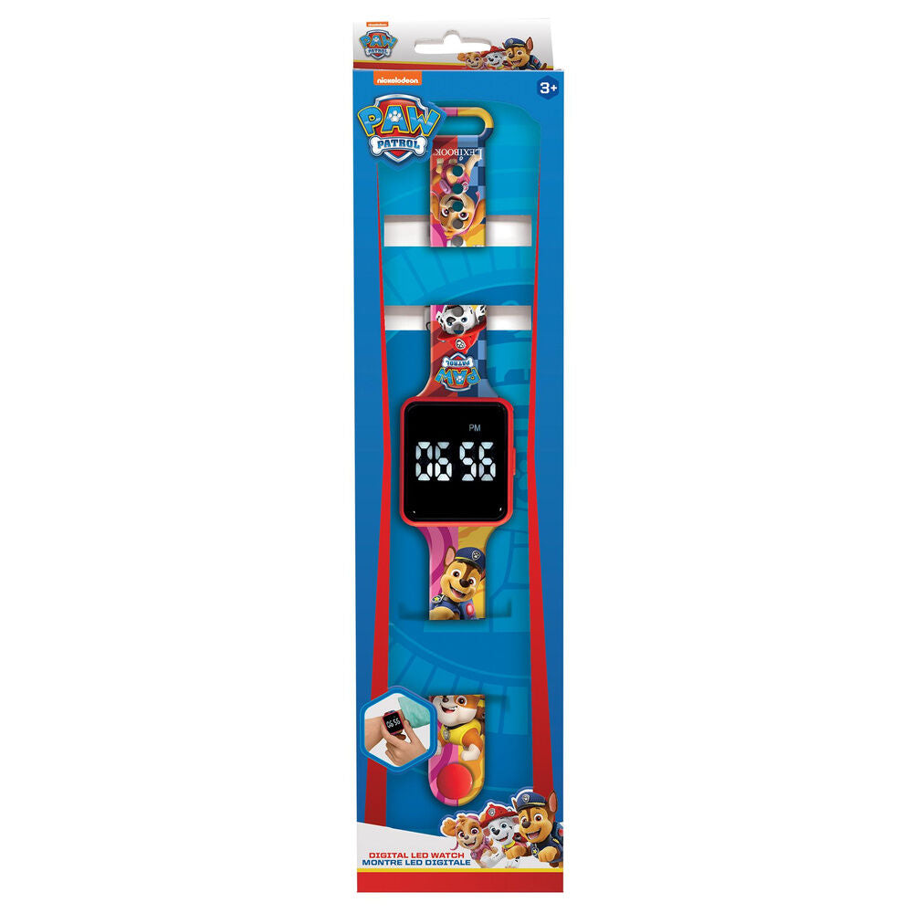 Reloj digital LED Paw Patrol con correa colorida - 6