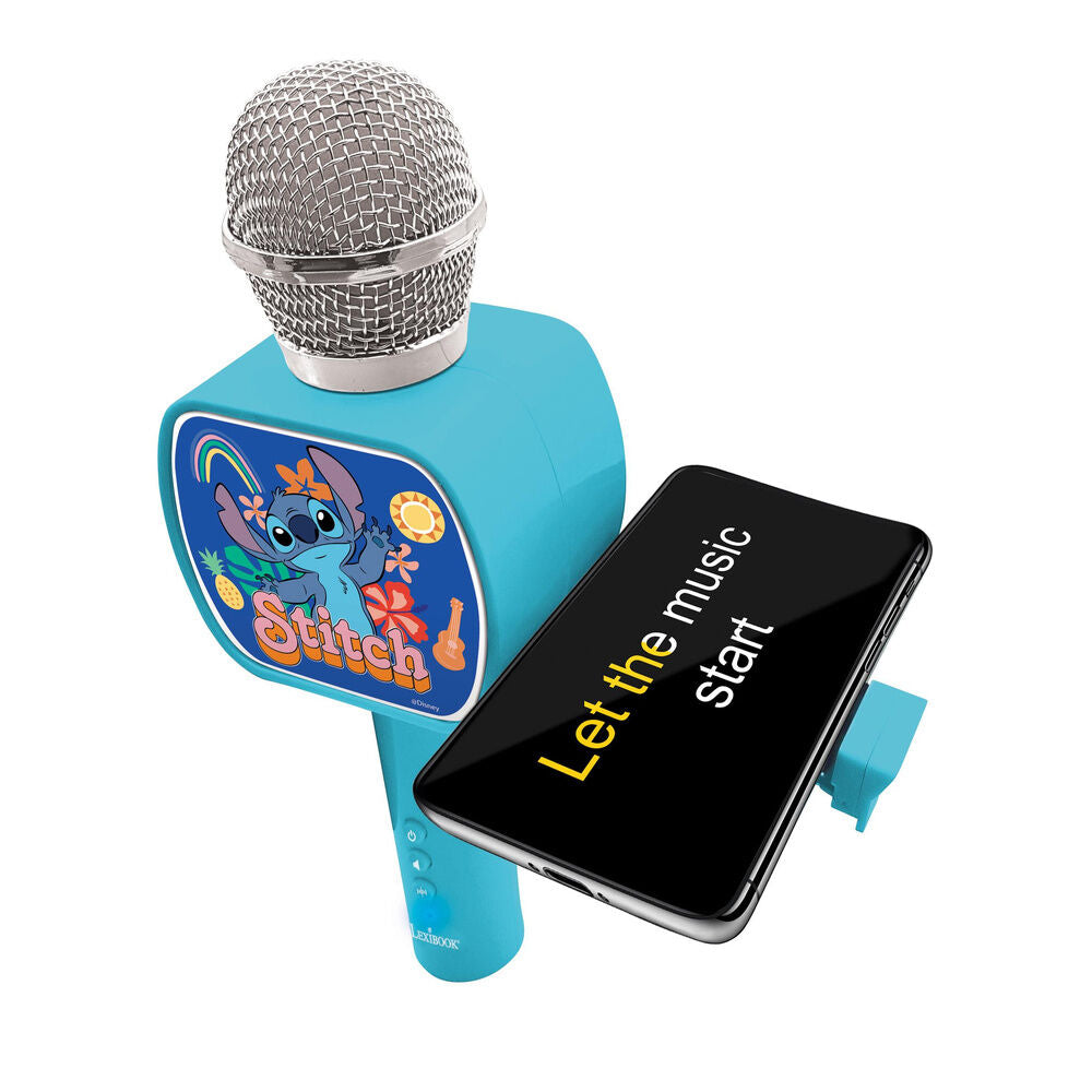 Micrófono Bluetooth azul turquesa de Stitch Disney - 5