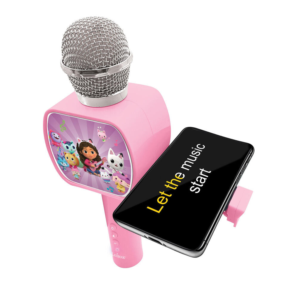 Micrófono Bluetooth rosa de La Casa de Muñecas de Gabby con personajes - 5