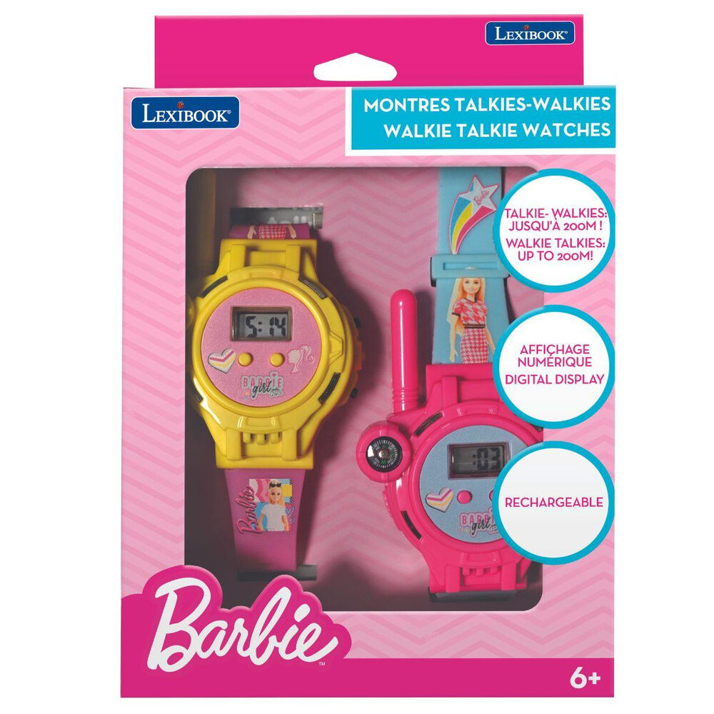 Relojes digitales walkie-talkie Barbie en rosa, amarillo, turquesa y fucsia - 6