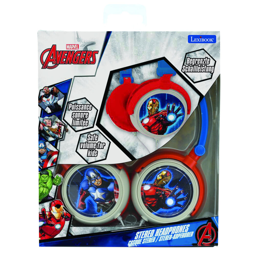 Auriculares plegables Marvel Los Vengadores con diseño de Iron Man - 4