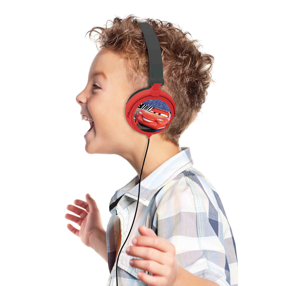 Auriculares plegables rojos y negros de Cars con Rayo McQueen - 6