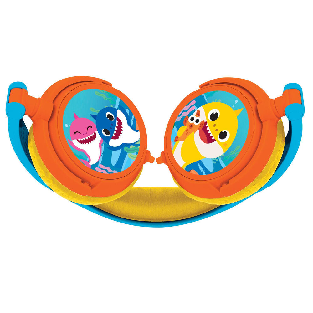 Auriculares plegables Baby Shark de LEXIBOOK en azul, amarillo y naranja - 6