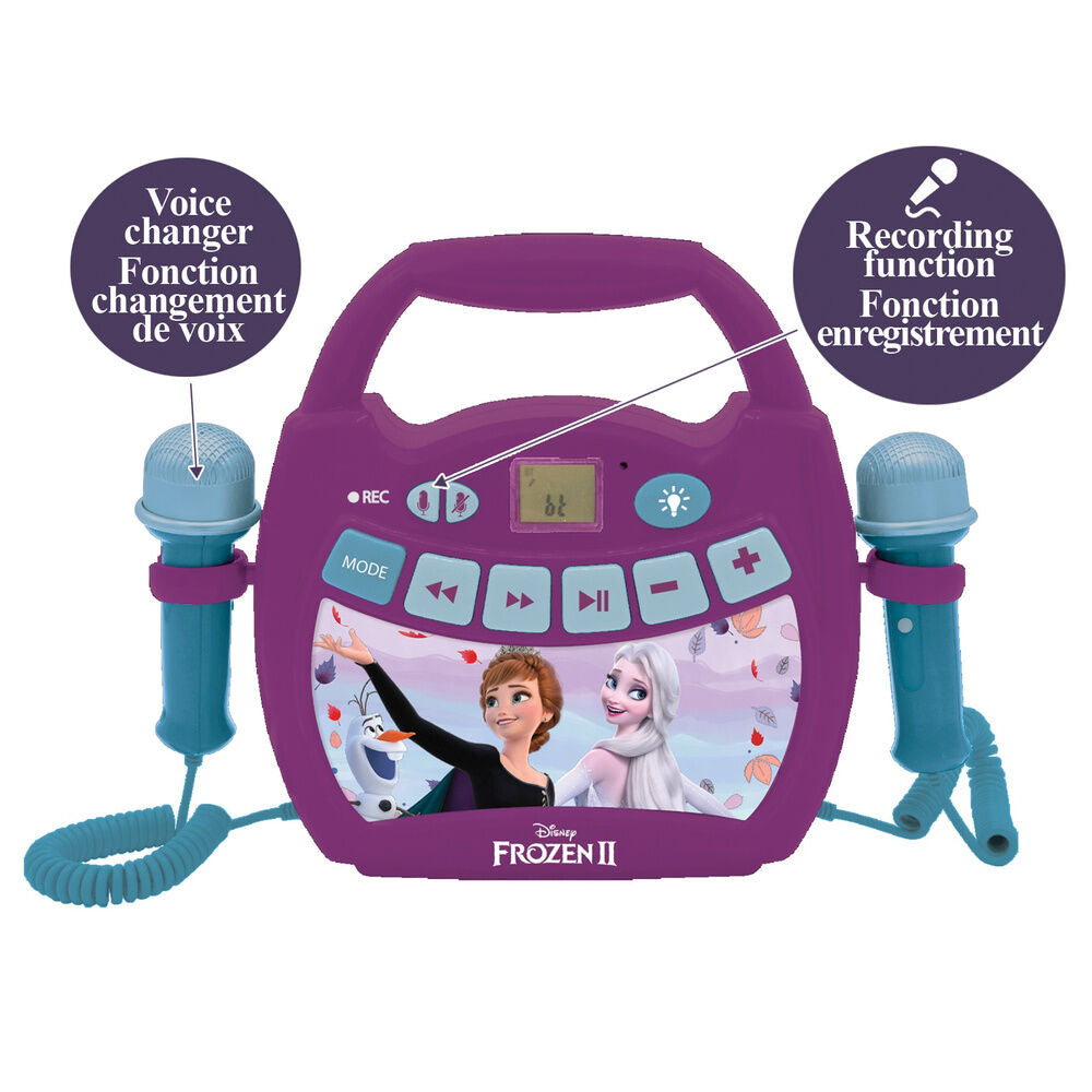 Altavoz karaoke Bluetooth Lexibook de Frozen II con dos micrófonos - 5