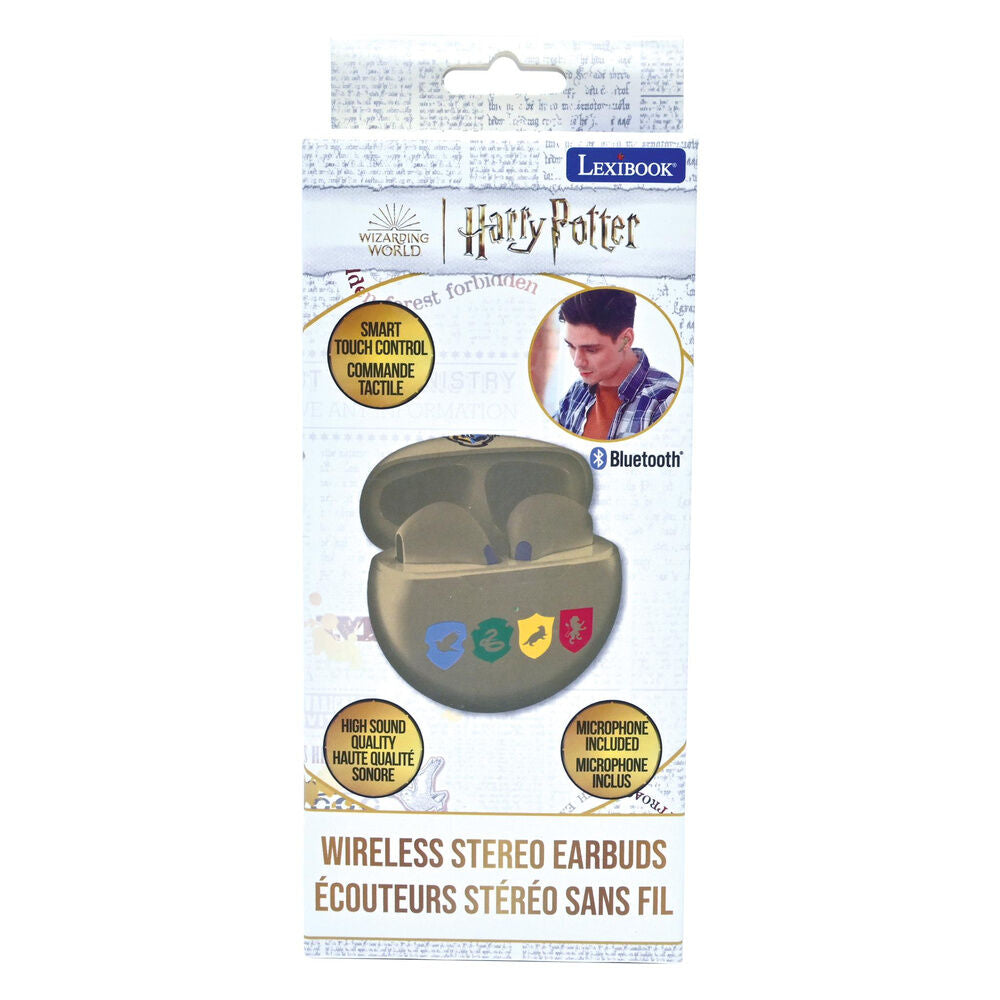 Auriculares inalámbricos Harry Potter LEXIBOOK con estuche verde y emblemas de Hogwarts - 6