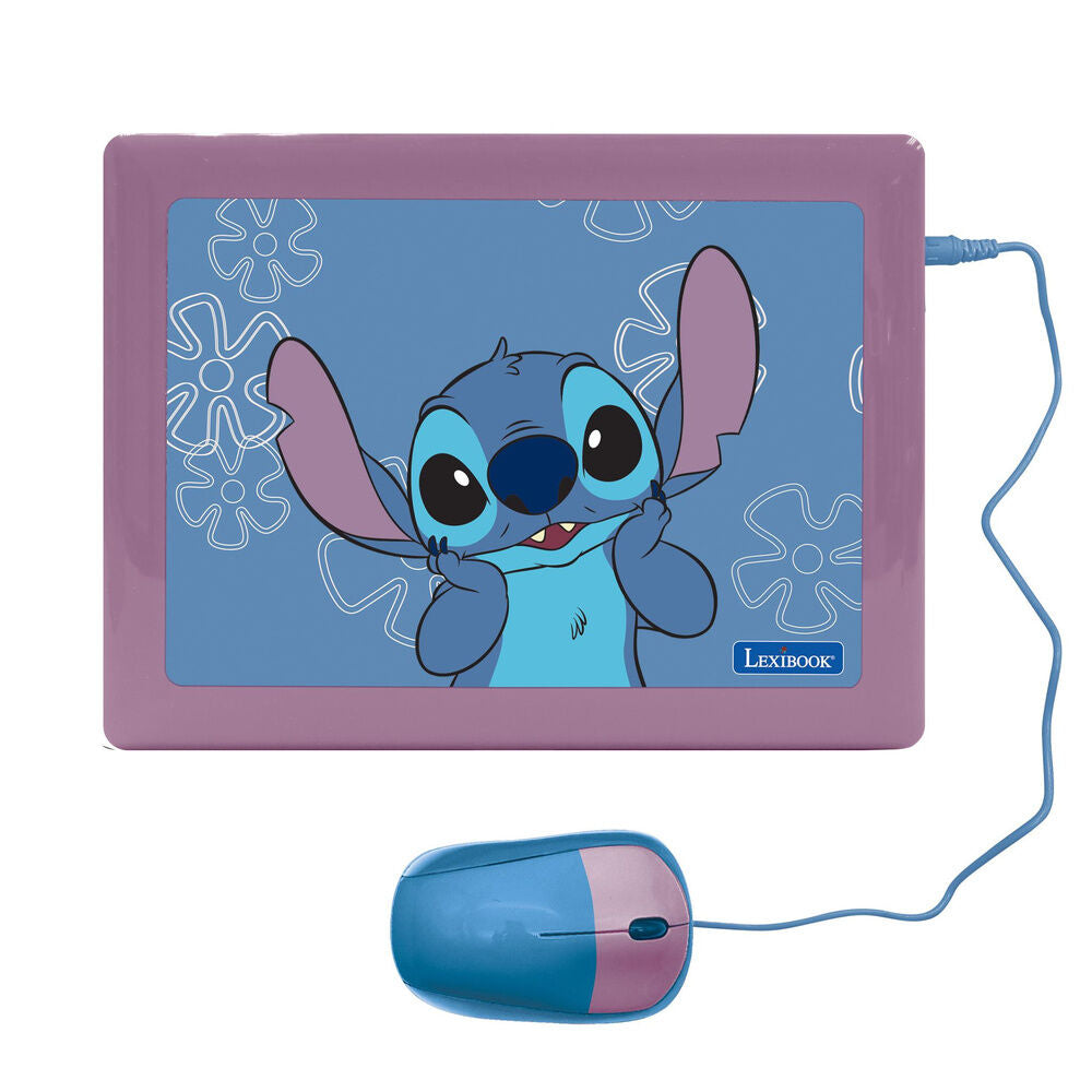 Portátil educativo bilingüe Stitch Disney de Lexibook con teclado y pantalla LCD - 6
