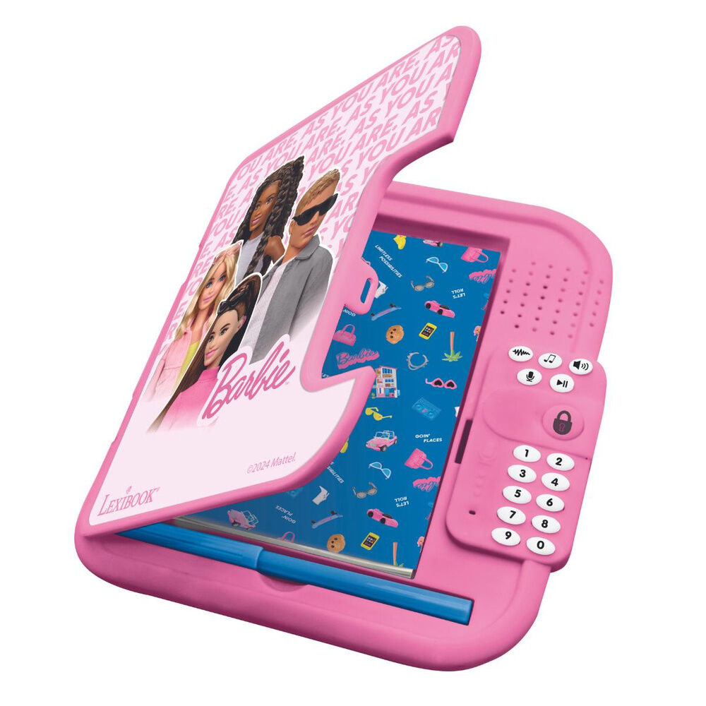 Diario electrónico rosa Barbie Lexibook con cuaderno y bolígrafo - 5
