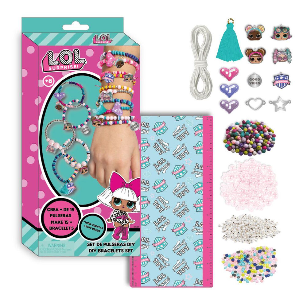 Set L.O.L. Surprise para crear pulseras con cuentas y accesorios