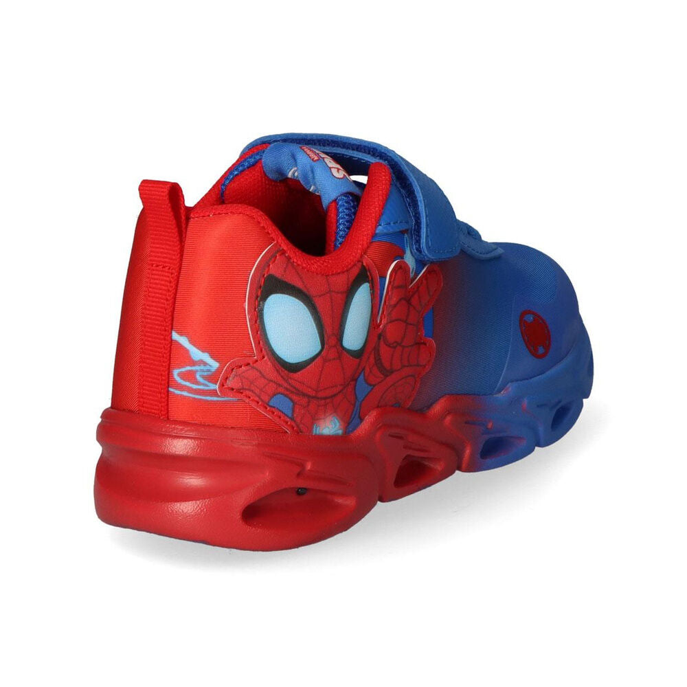 Deportiva Spidey Marvel azul y roja con luces y velcro - 3