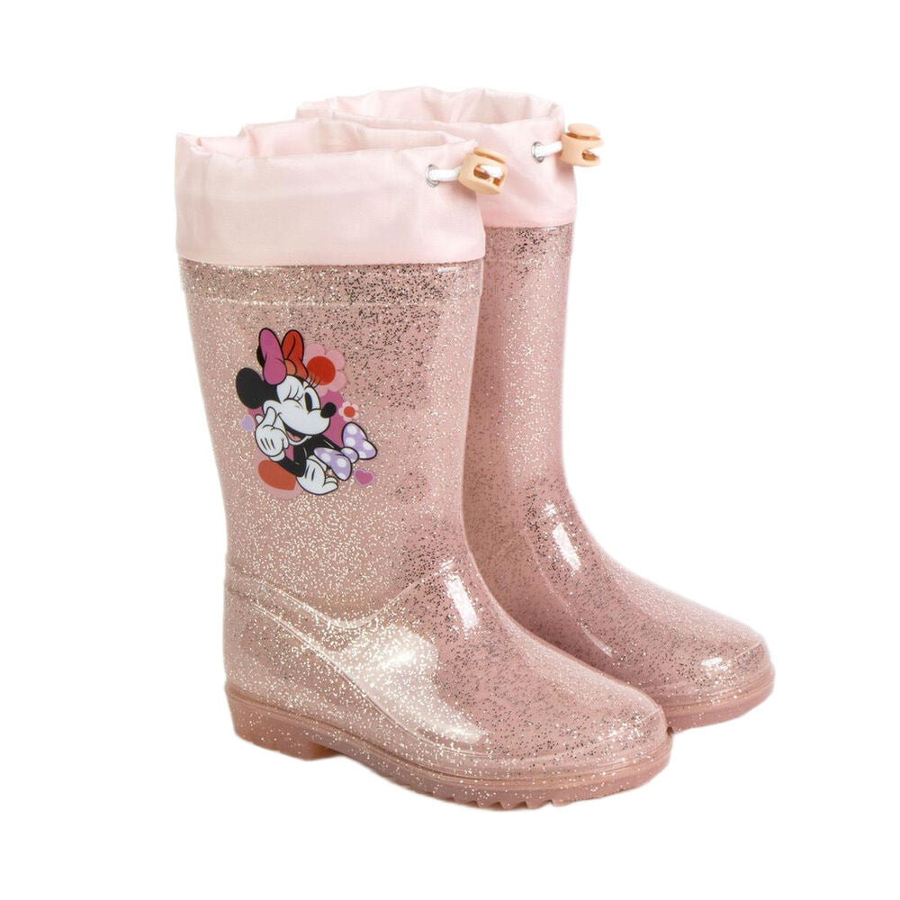 Bota de agua rosa con purpurina y Minnie Disney - 3