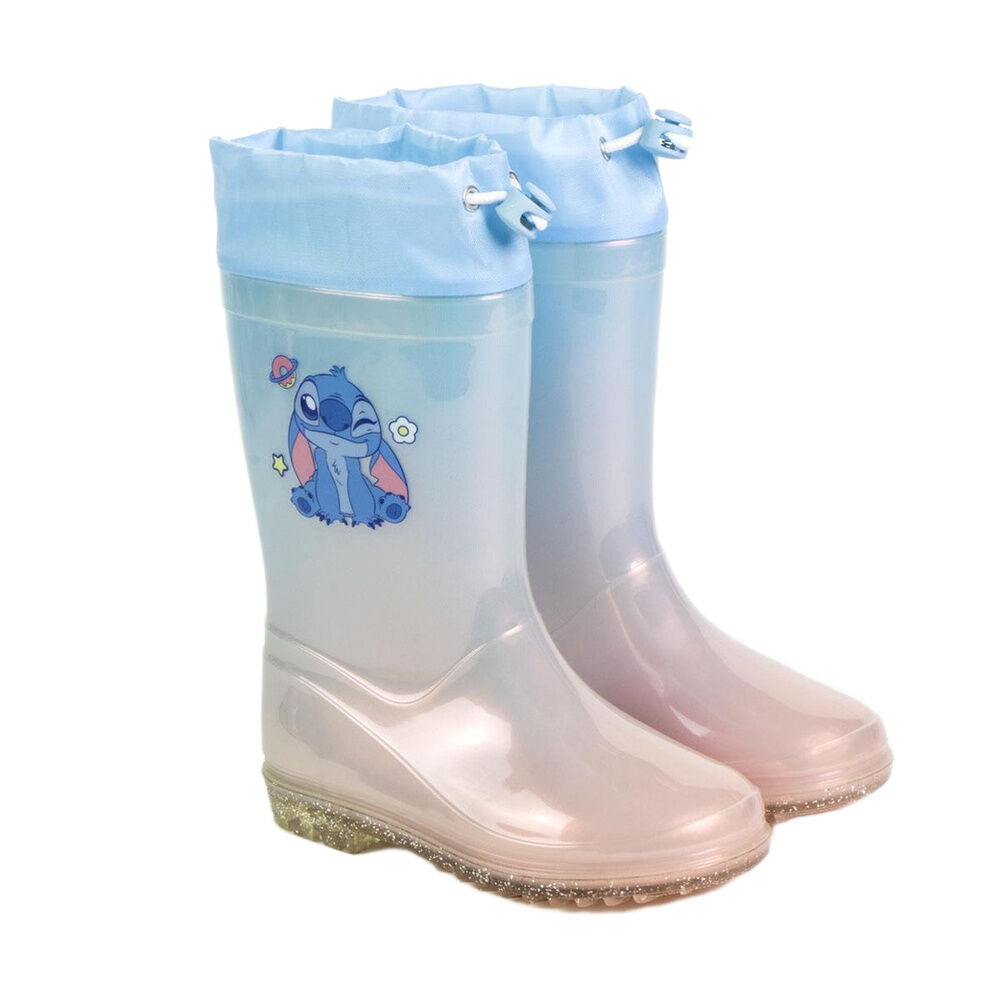 Bota de agua Stitch Disney translúcida con detalle de purpurina - 3