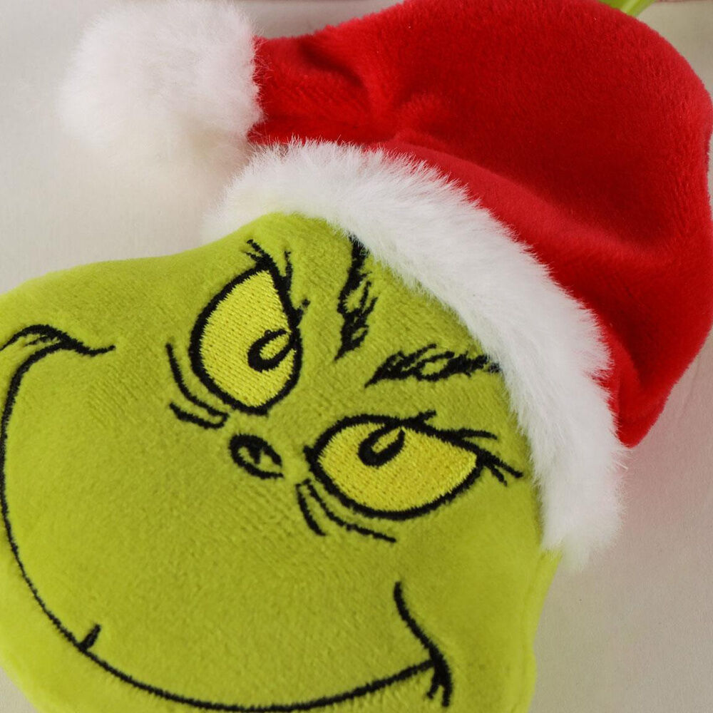 Llavero de peluche 3D de El Grinch con gorro de Navidad - 3
