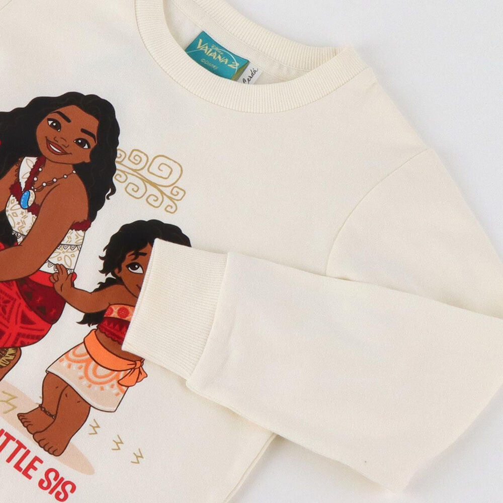 Sudadera infantil blanca de Vaiana y Moana Disney - 3