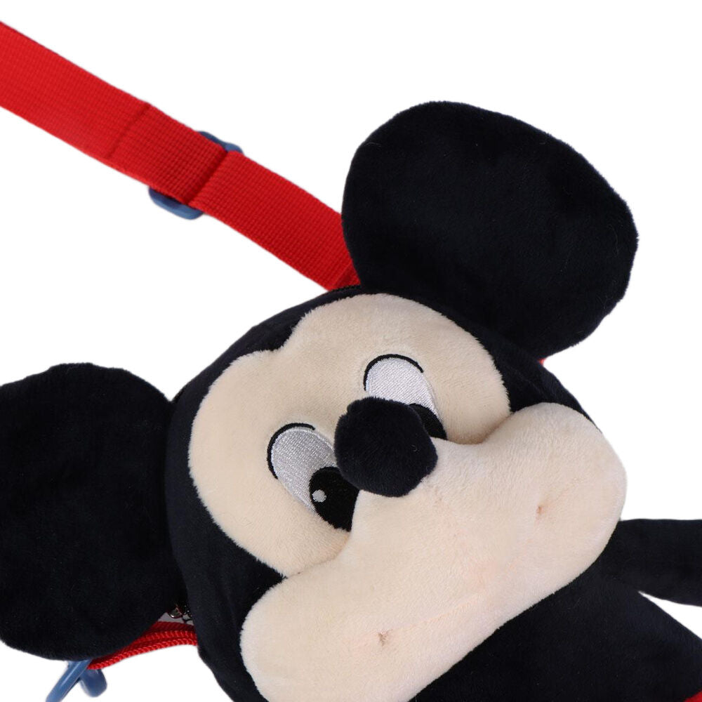 Bolso de peluche de Mickey Mouse Disney con correas rojas - 4
