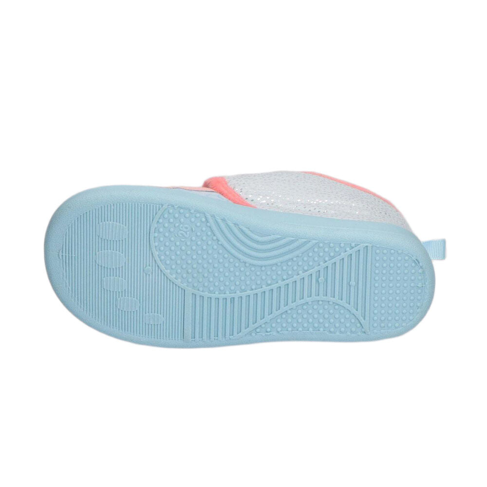 Pantuflas infantiles azules de Stitch Disney con detalles en coral - 4