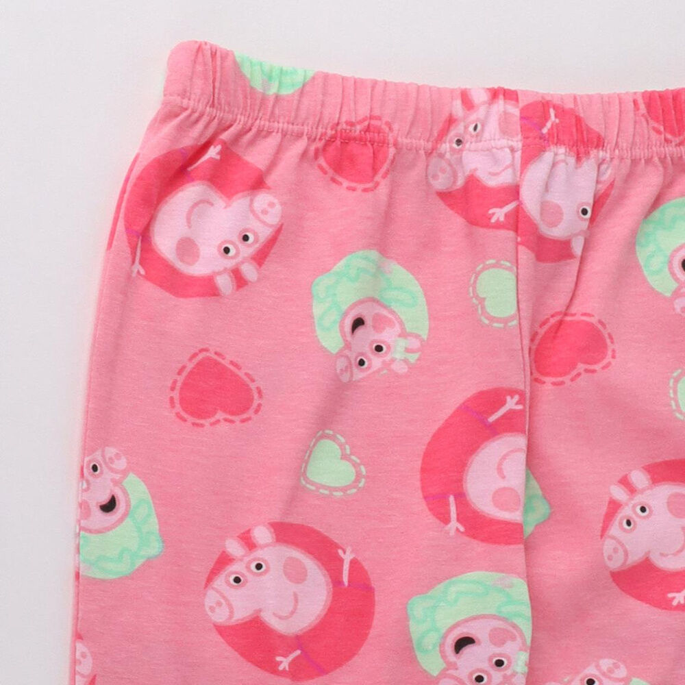 Pijama infantil rosa de manga larga con estampado de Peppa Pig - 4