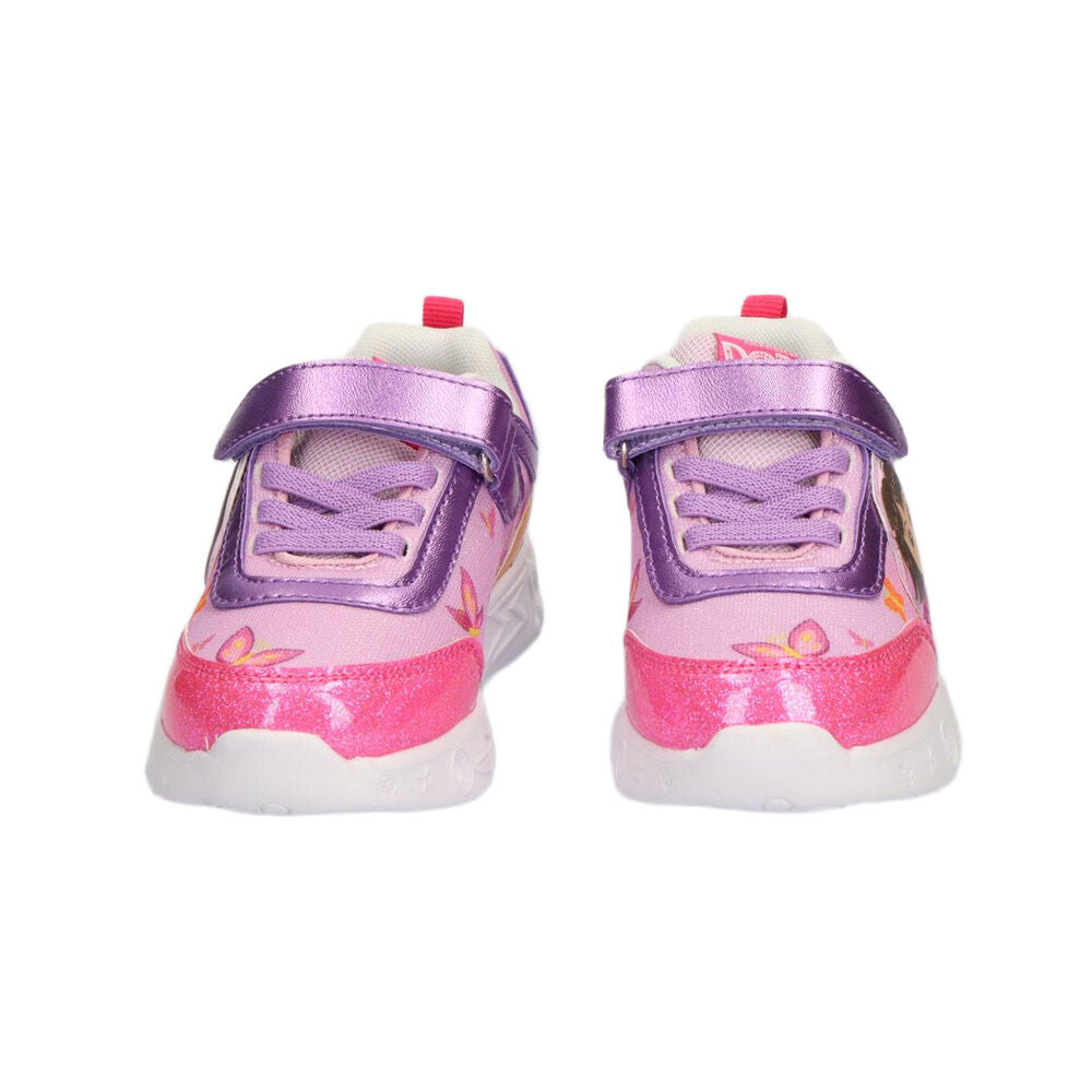 Deportiva infantil rosa y morada de Dora Exploradora con luces - 5