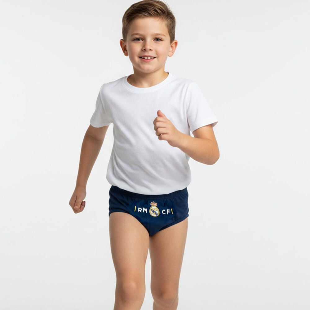 Set de tres calzoncillos Real Madrid CERDÁ en blanco y azul marino - 5
