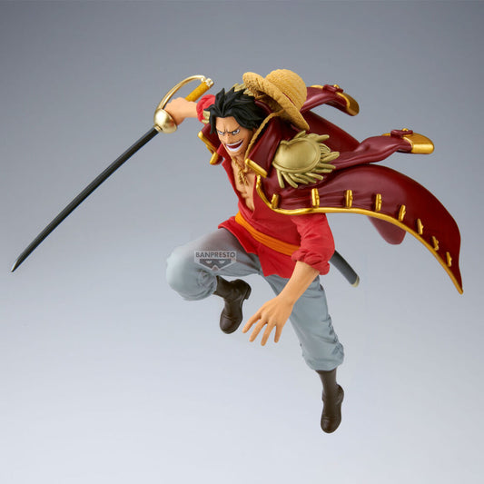 Figura Gol D. Roger Battle Record de One Piece con espada y abrigo rojo - 2