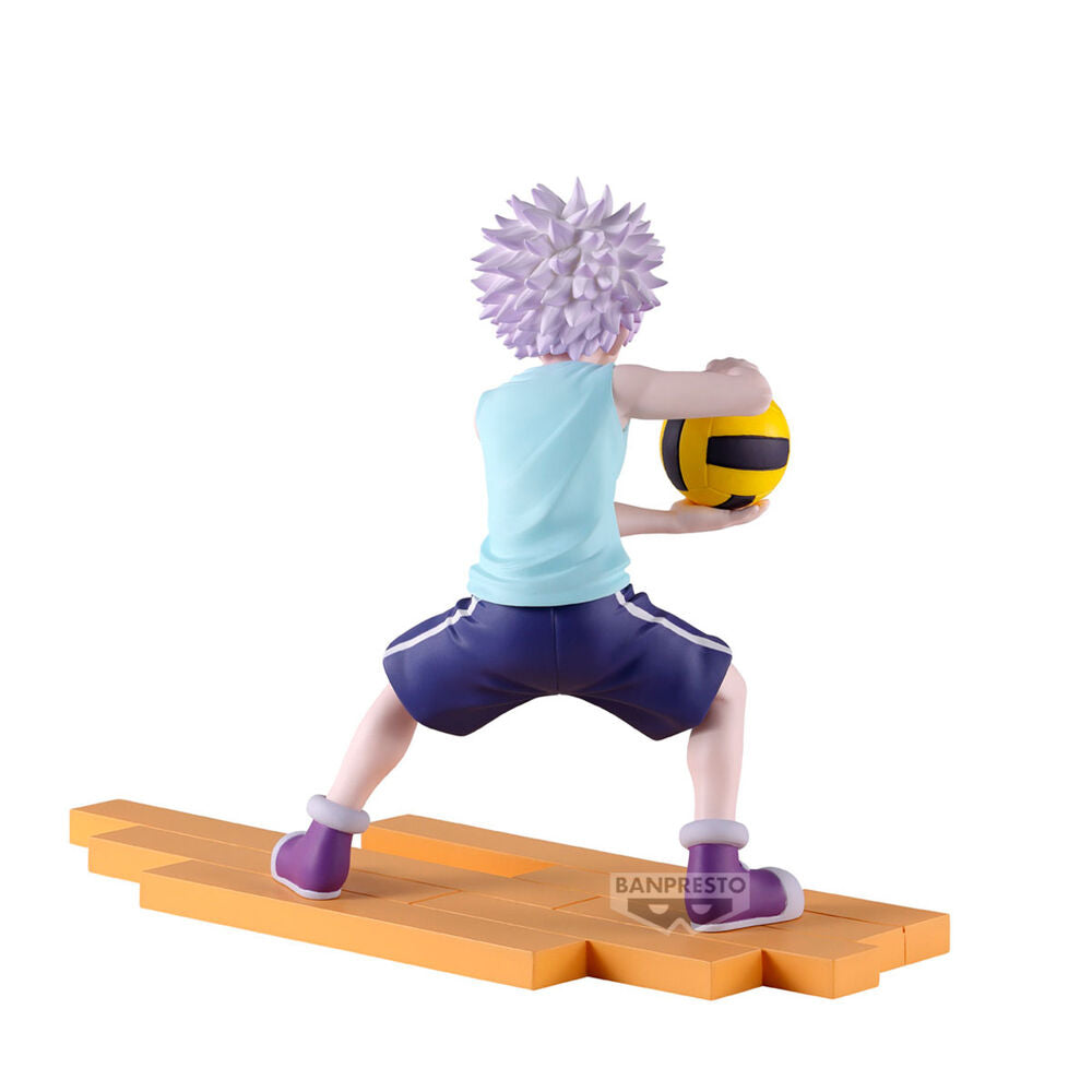 Figura de Killua de Hunter x Hunter con balón sobre base naranja - 4