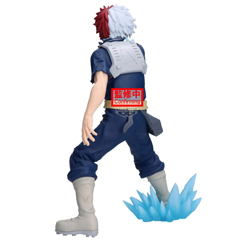 Figura Maximatic de Shoto Todoroki con efecto de hielo azul - 4