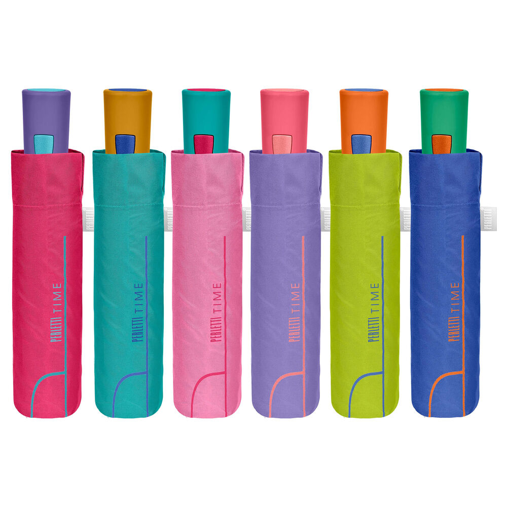 Paraguas plegables automáticos PERLETTI de colores surtidos