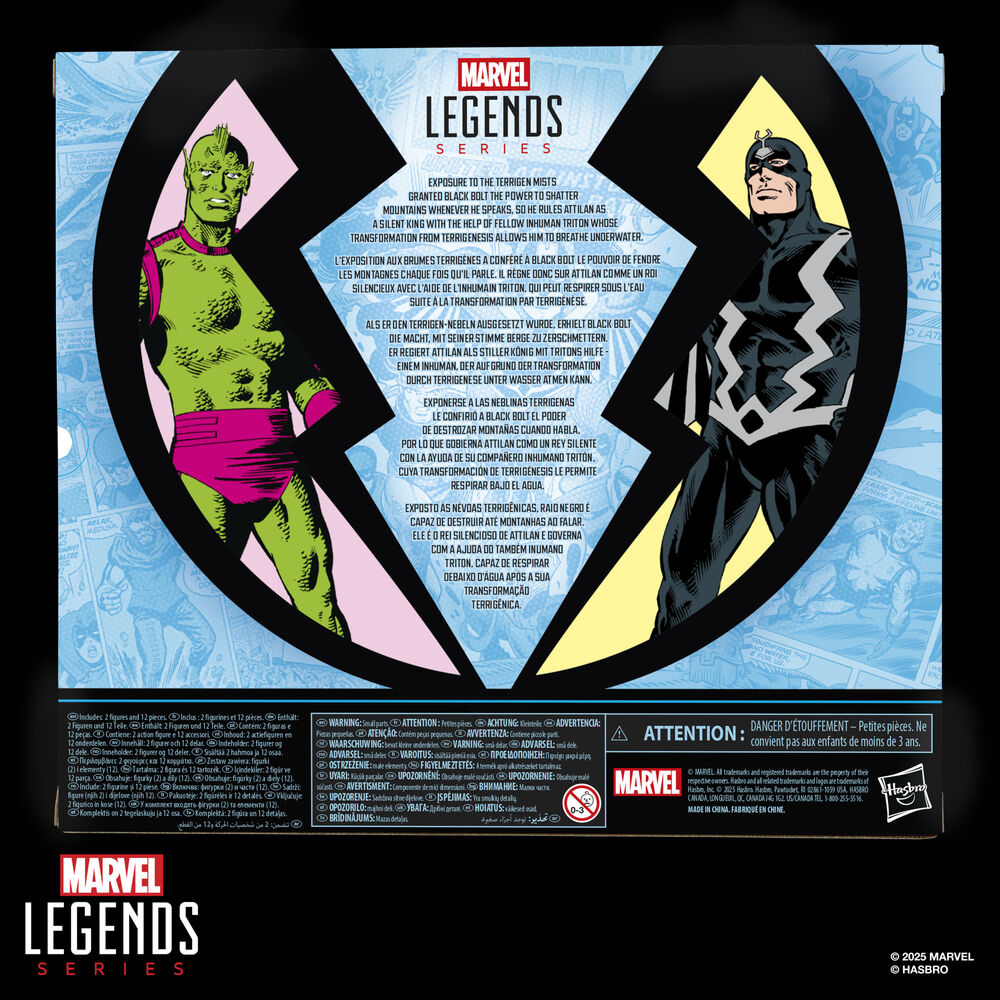 Set Marvel Legends de Black Bolt y Triton con accesorios - 14
