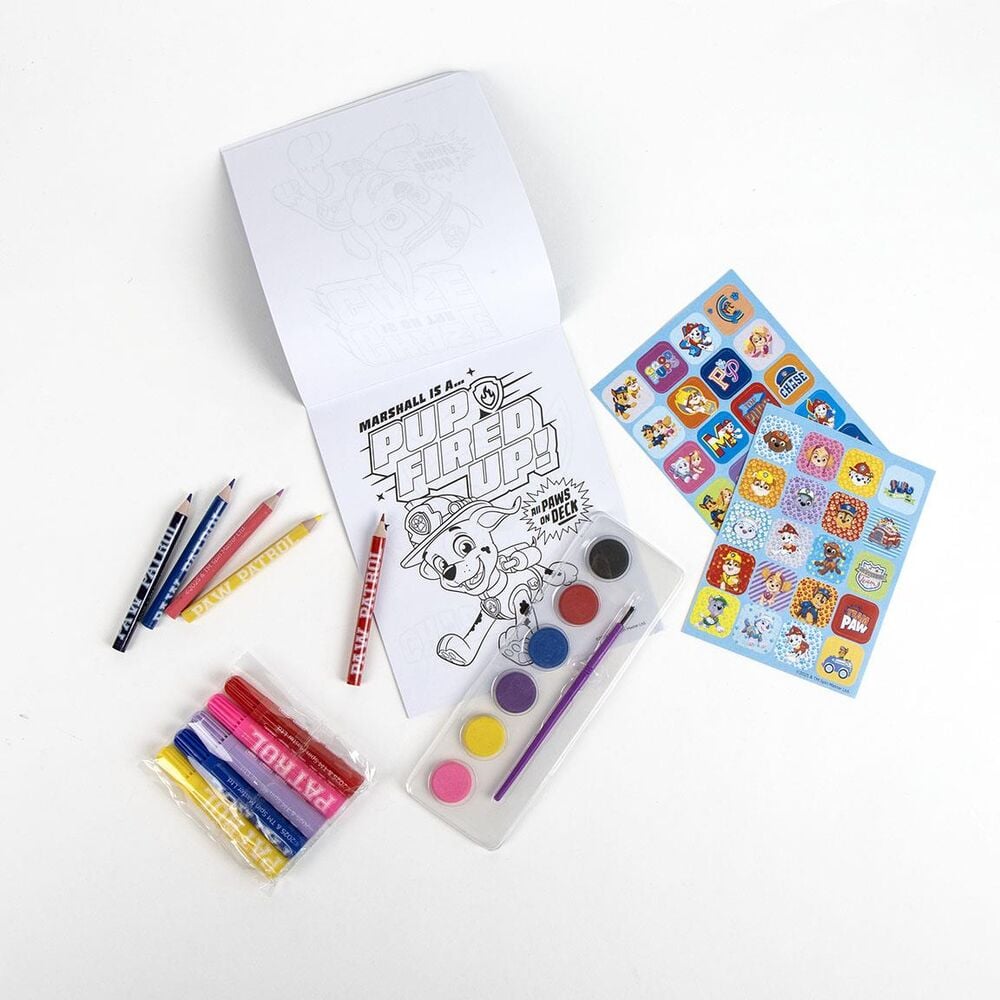 Set de papelería Paw Patrol con mochila y material para colorear - 5